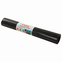Мешки для мусора 240 л, черные, в рулоне 10 шт., ПВД 50 мкм, 1400х900 мм, LAIMA, 605337 в Октябрьском