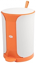 Контейнер для мусора Sтилъ с педалью 18 л оранжевый 18 оранжевый в Октябрьском