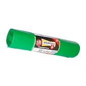 Мешки для мусора 300 л, зеленые, в рулоне 10 шт., ПВД 65 мкм, 1400х1000 мм, МЕШКОFF, 4922