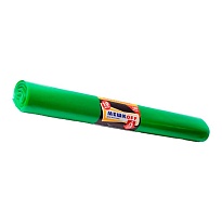 Мешки для мусора 180 л, зеленые, в рулоне 10 шт., ПВД, 50 мкм, 1100х900 мм, МЕШКОFF, 4458 в Октябрьском